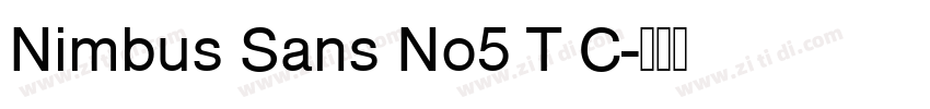 Nimbus Sans No5 T C字体转换